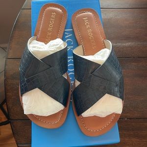 Jack Rogers Croc Slotted Sloane X band